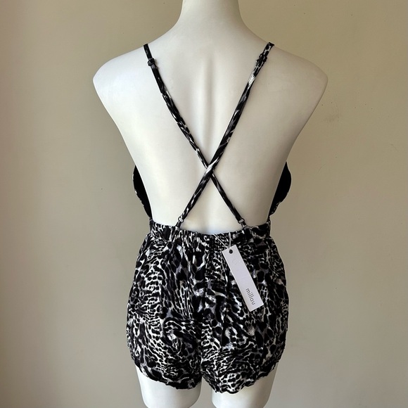 LF Millau Open Back Animal Print Romper, XS NWT - Picture 10 of 11